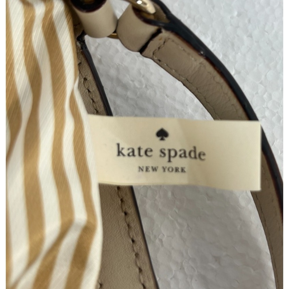 Kate Spade New‎ York Hollie Street Ruby Crossbody Bag Purse Beige Bow Minimalist - Picture 4 of 16